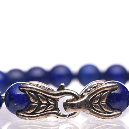 David Yurman Sterling Silver Lapis Lazuli 8mm Spiritual Beads Bracelet 4 of 7