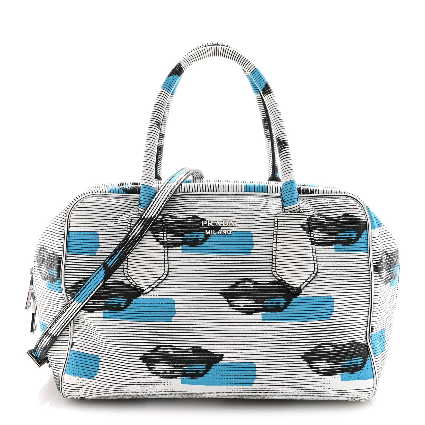 Vitello Daino Lips Inside Bag Bianco