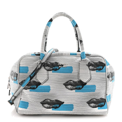 Prada Vitello Daino Lips Inside Bag Bianco 1 of 16