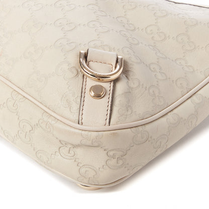 Gucci Guccissima Medium Abbey D Ring Hobo Off White 5 of 8