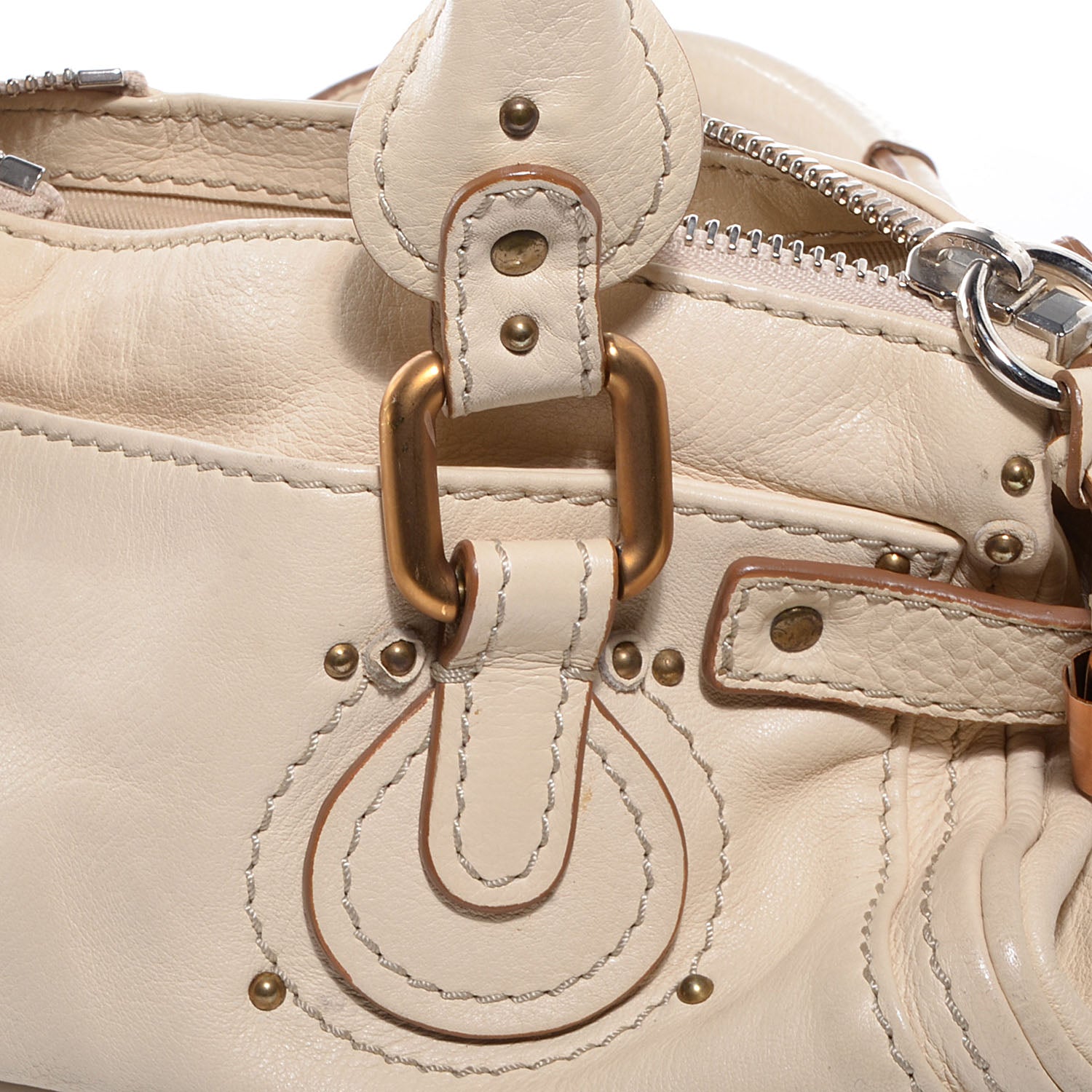 Chloe Leather Small Paddington Ivory 3 of 23