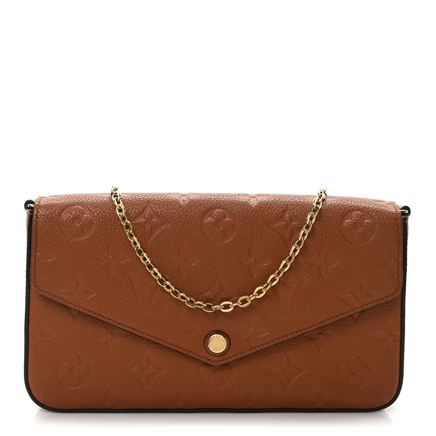 Louis Vuitton Empreinte Pochette Felicie Chain Wallet Cognac 1 of 12