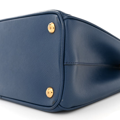 Prada Saffiano Small Galleria Double Zip Tote Bluette 10 of 18