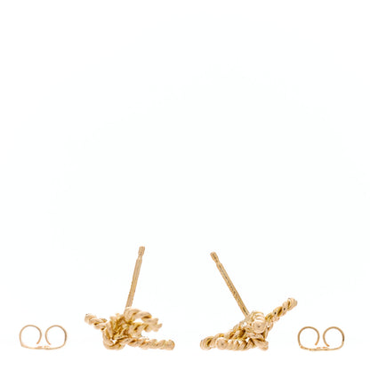 Tiffany 18K Rose Gold Twist Bow Earrings 4 of 6