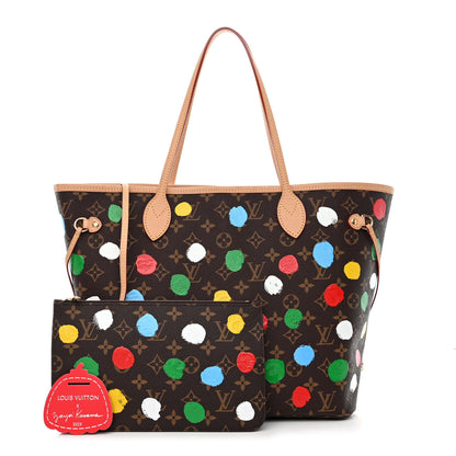 Louis Vuitton LV X YK Monogram Painted Dots Neverfull MM 3 of 12