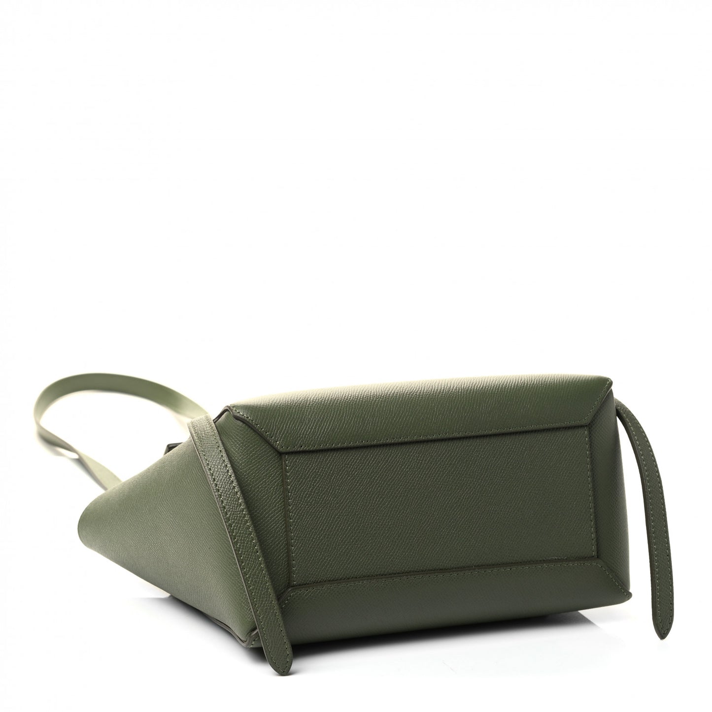 Grained Calfskin Micro Belt Bag Army Green