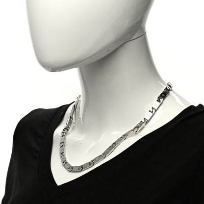 Louis Vuitton Metal Monogram Tied Up Necklace Silver 2 of 6