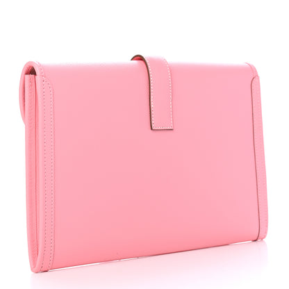 Hermes Epsom Jige PM Clutch Rose Confetti 3 of 9