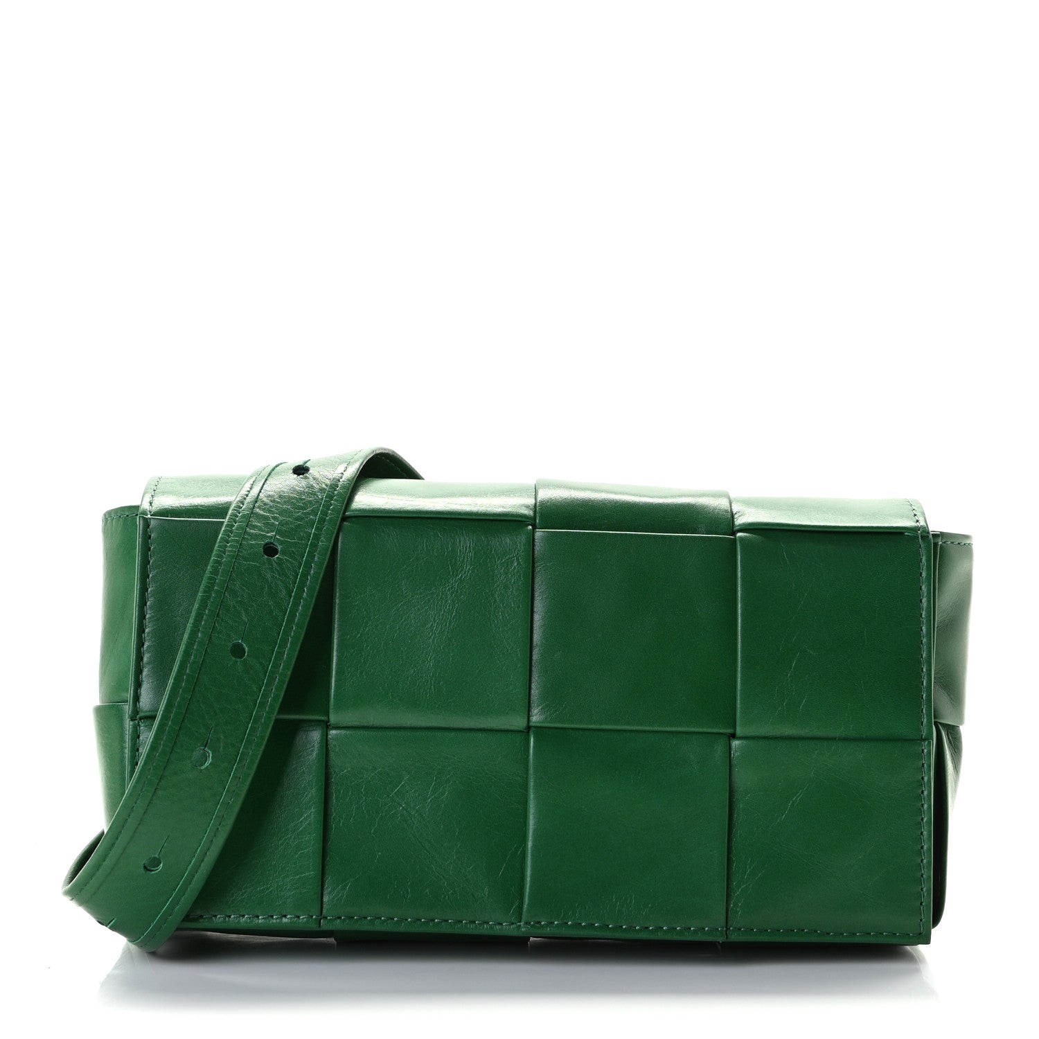 Bottega Veneta Nappa Maxi Intreccio The Belt Cassette Bag Racing Green 1 of 6