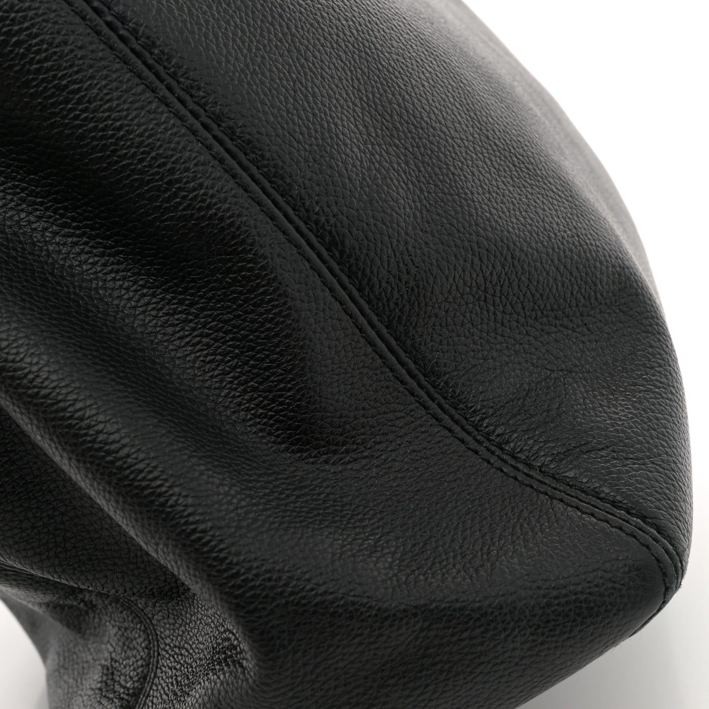 Calfskin Cerf Executive Shopper Tote Black