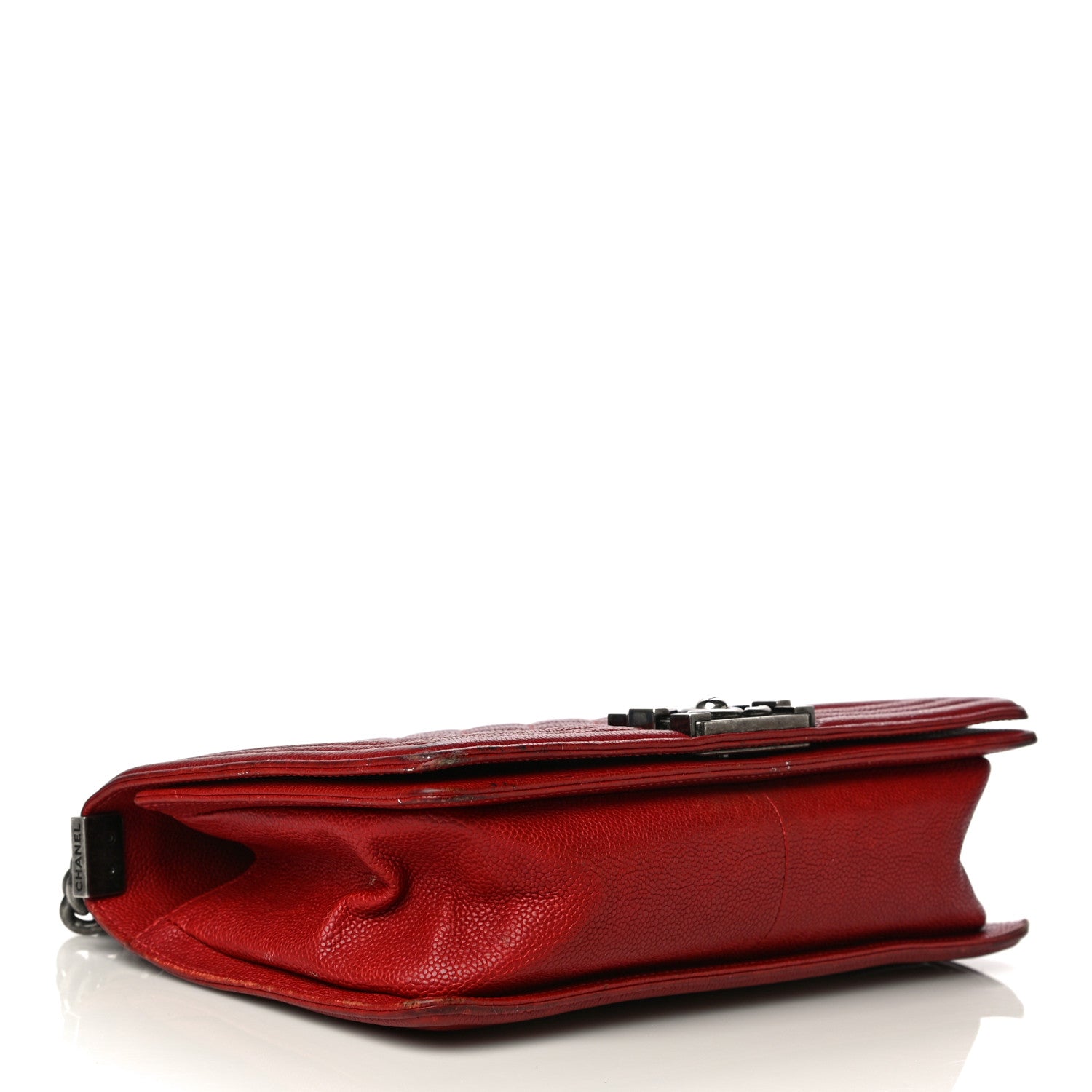 Chanel Caviar Quilted Medium Boy Flap Red 4 of 37