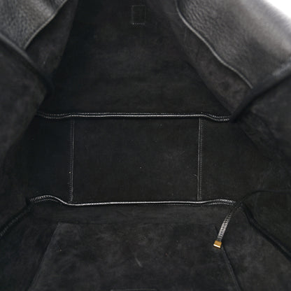 Saint Laurent Grained Deerskin Bea Tote Black 5 of 10