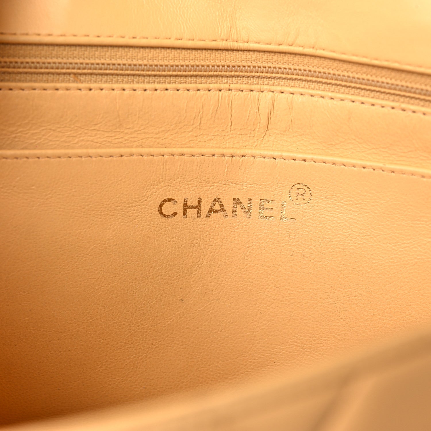 Chanel Lambskin Quilted Small Single Flap Beige 10 of 11