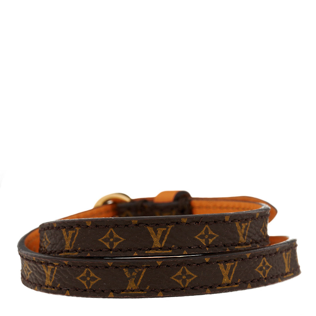 Louis Vuitton Monogram Double Wrap Bracelet 17 2 of 3