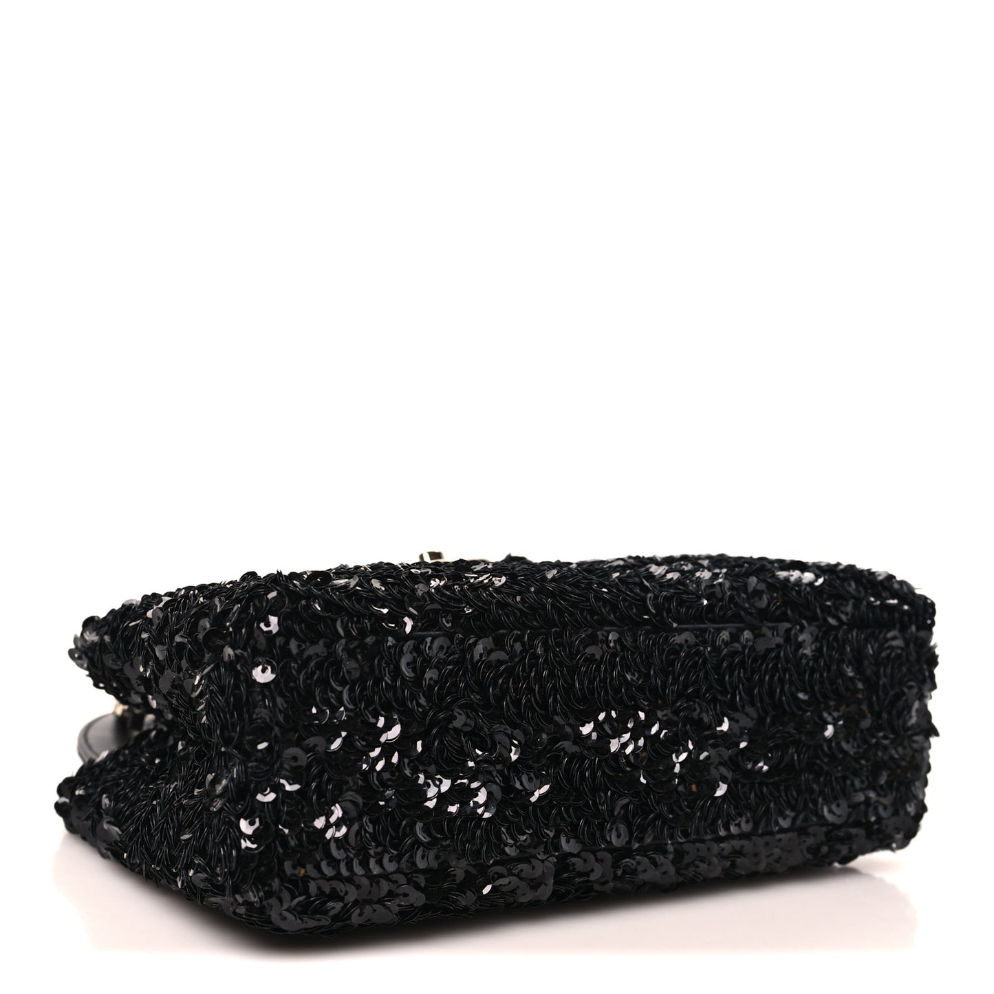Sequin Nano Kelly Shopper Black