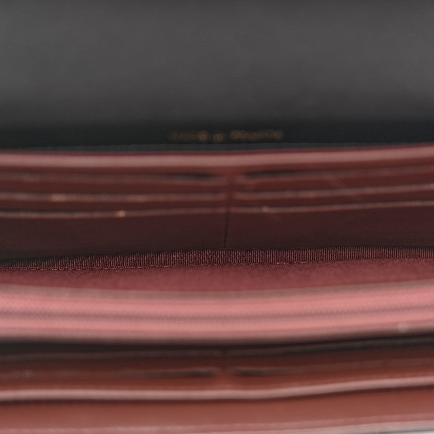 Chanel Lambskin Quilted Large Gusset Flap Wallet Black 5 of 10