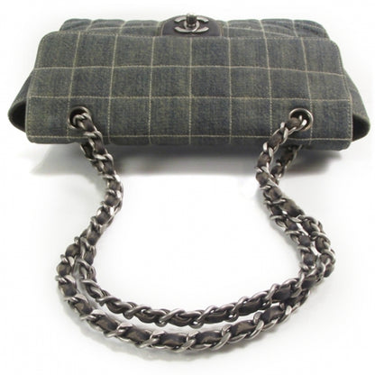 Chanel Denim Square Quilted Flap Bag 5 of 12