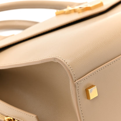 Saint Laurent Grain De Poudre Medium Uptown Tote Dark Beige 16 of 19