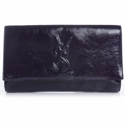 Saint Laurent Patent Belle de Jour Clutch Violet 1 of 7