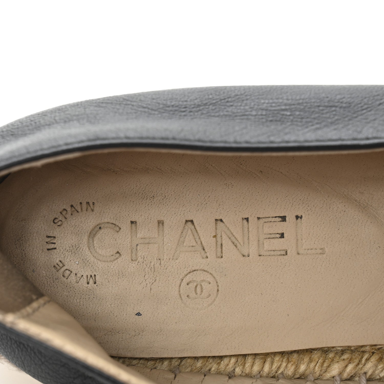Chanel Lambskin CC Espadrilles 39 Black 8 of 11