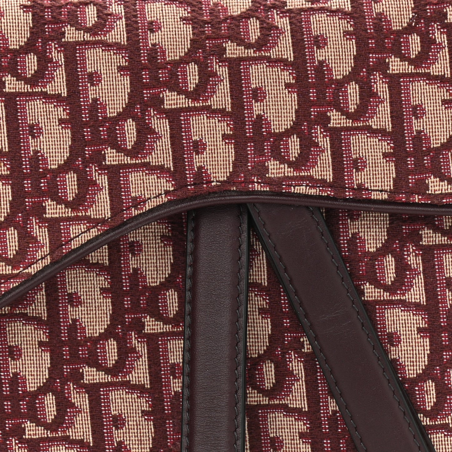 Oblique Saddle Bag Burgundy