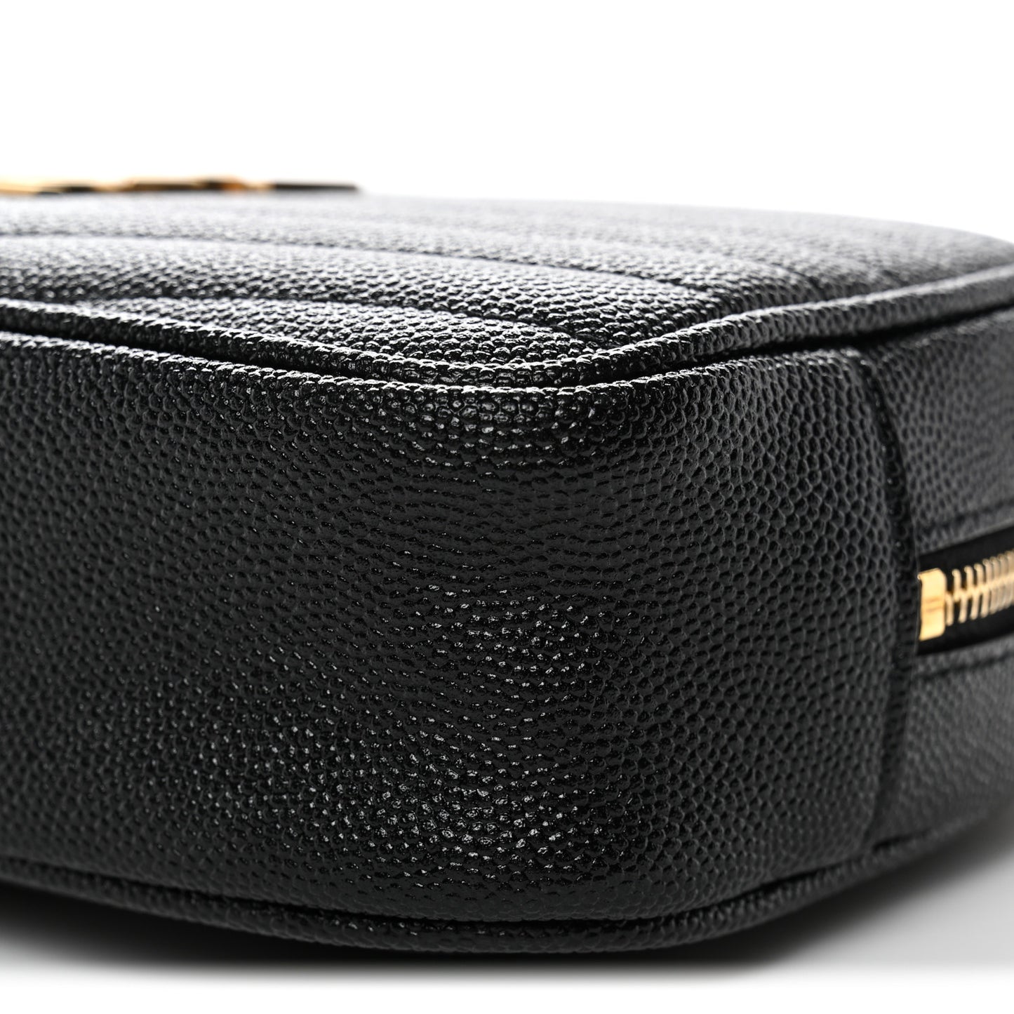 Grain De Poudre Matelasse Monogram Mini Lou Camera Bag Black