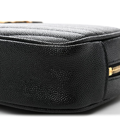 Saint Laurent Grain De Poudre Matelasse Monogram Mini Lou Camera Bag Black 10 of 10