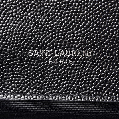Saint Laurent Grain De Poudre Medium Classic Monogram Kate Satchel Black 7 of 7