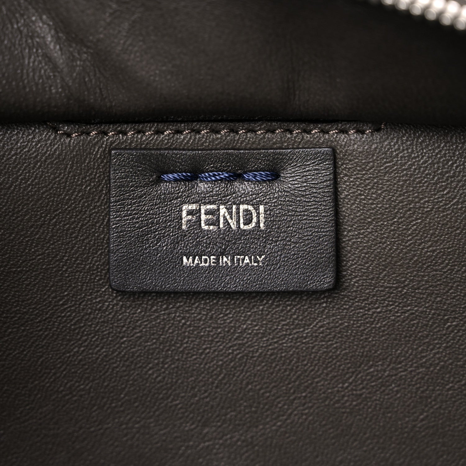 Fendi Vitello Dolce Shiny Nappa Petite 3Jours Tote Blue 6 of 11