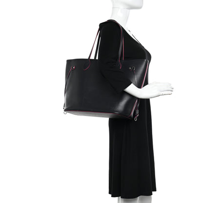Louis Vuitton Epi Neverfull MM Black Hot Pink 2 of 16