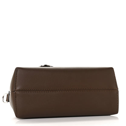 Fendi Vitello Dolce Bi-Color FF 1974 Embossed Mini By The Way Boston Bag Maya Black 3 of 7