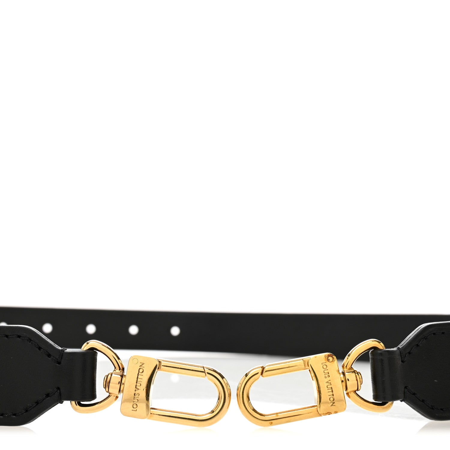 Louis Vuitton Calfskin Adjustable Keepall Bandouliere Shoulder Strap Black 4 of 4