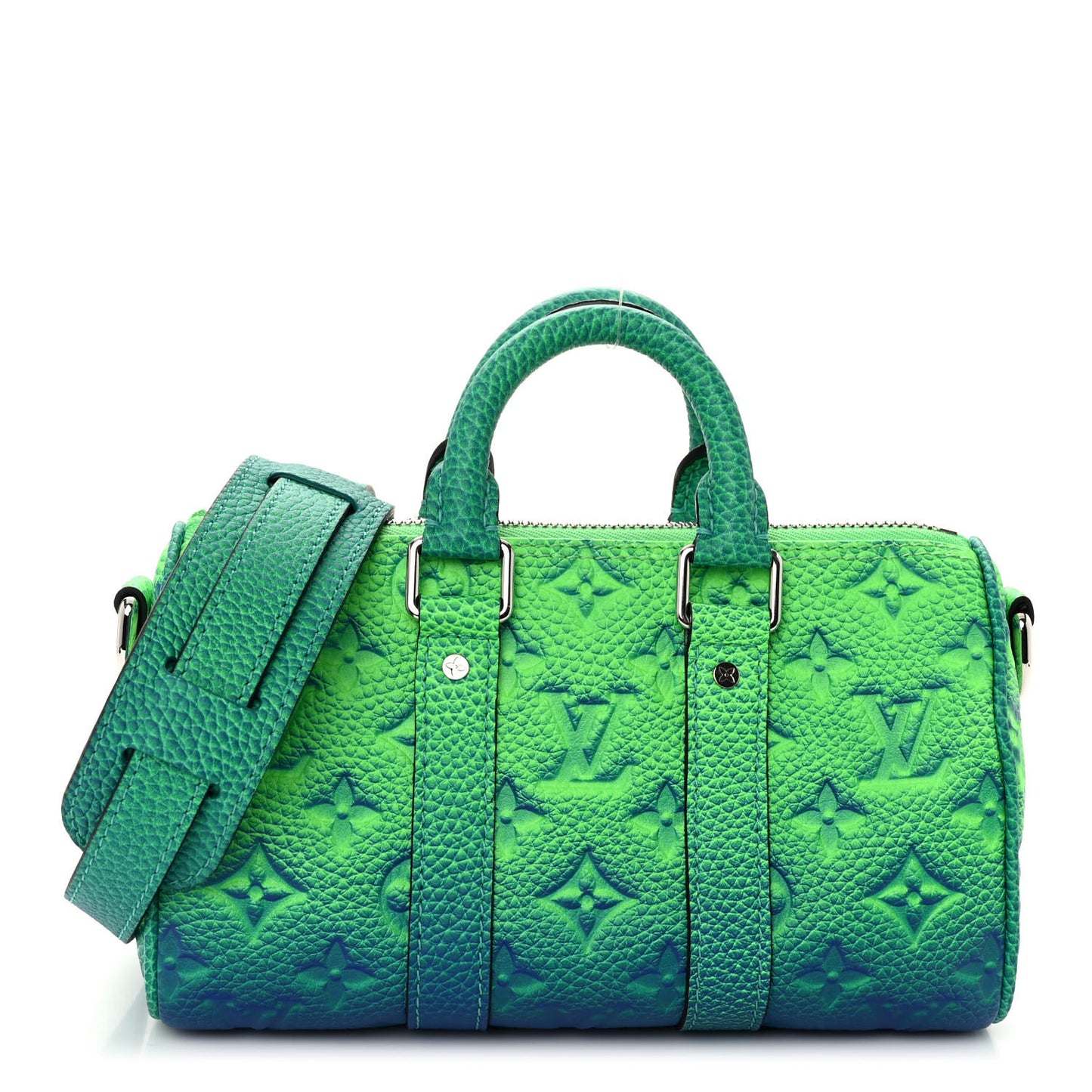 Taurillon Illusion Keepall XS Bleu Vert