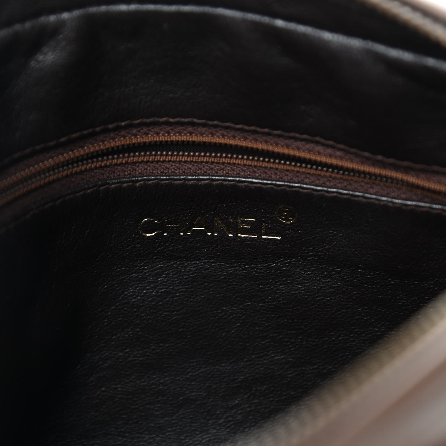 Chanel Lambskin Quilted Tassel Camera Case Brown 6 of 10