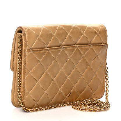 Chanel Lambskin Quilted Mini Flap Beige 2 of 17