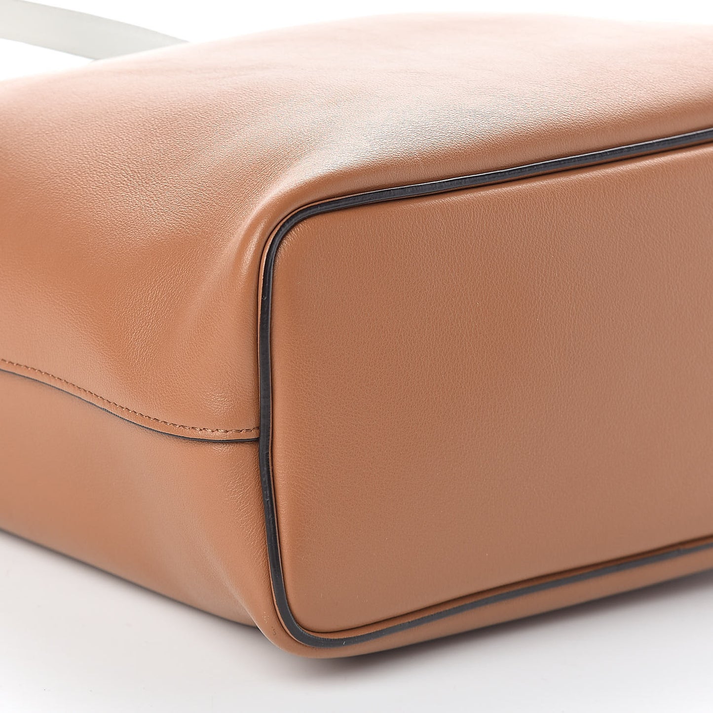 Lambskin Small Soft Cube Satchel Light Tan