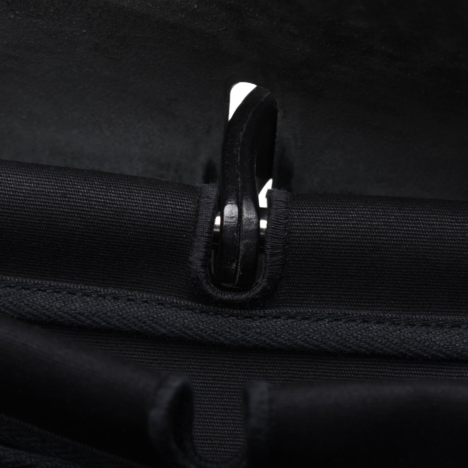 Hermes Toile Vache Calfskin Herbag 40 GM Black 10 of 30