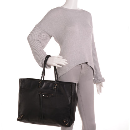Balenciaga Supple Calfskin Papier A4 Tote Black 2 of 9