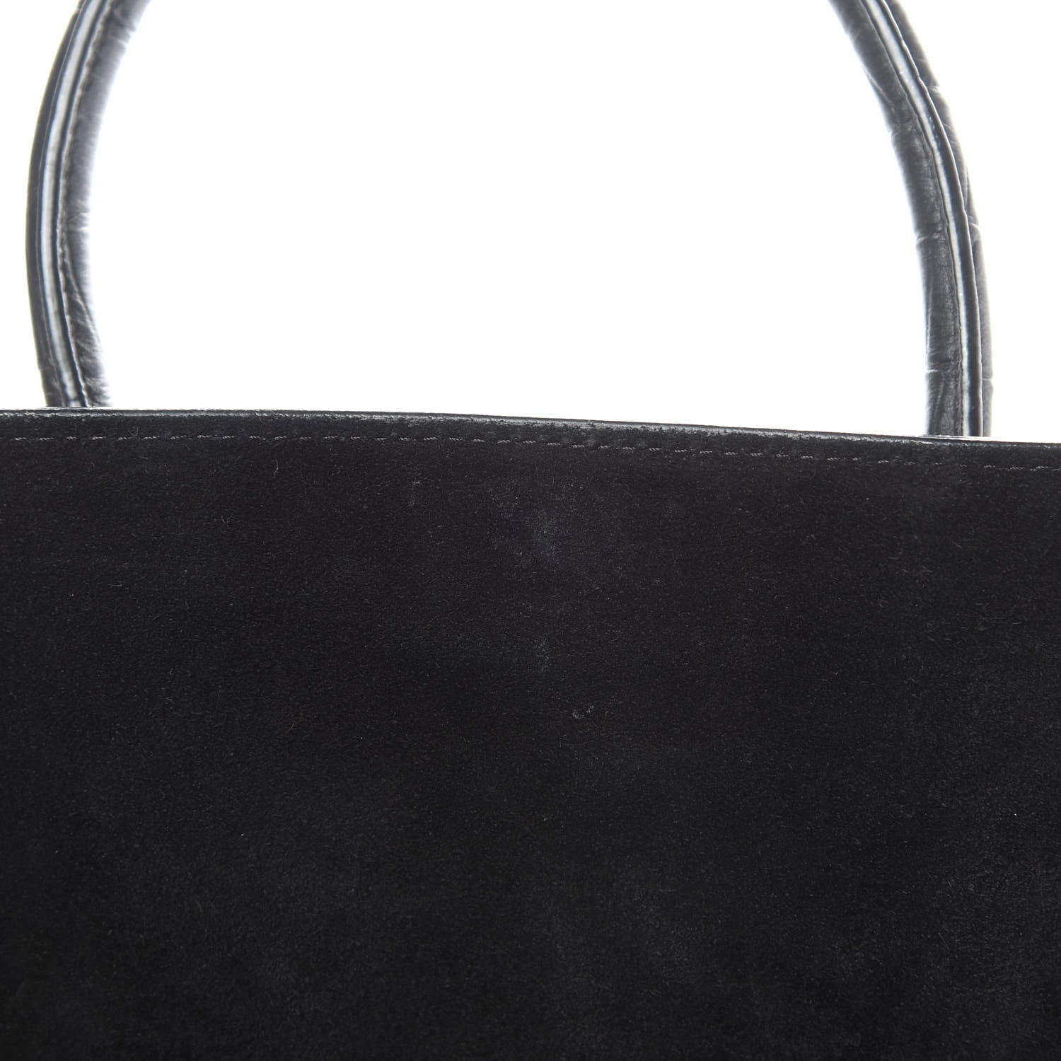 Celine Crocodile Embossed Calfskin Medium Phantom Luggage Black 12 of 14