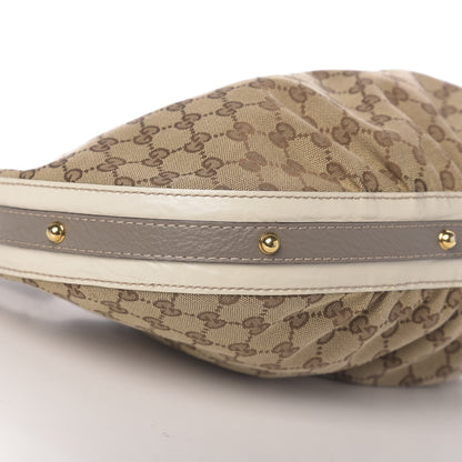 Gucci Monogram Medium Interlocking Hobo Off White 8 of 10