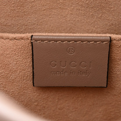 Gucci Calfskin Matelasse Small GG Marmont Chain Shoulder Bag Porcelain Rose 6 of 10