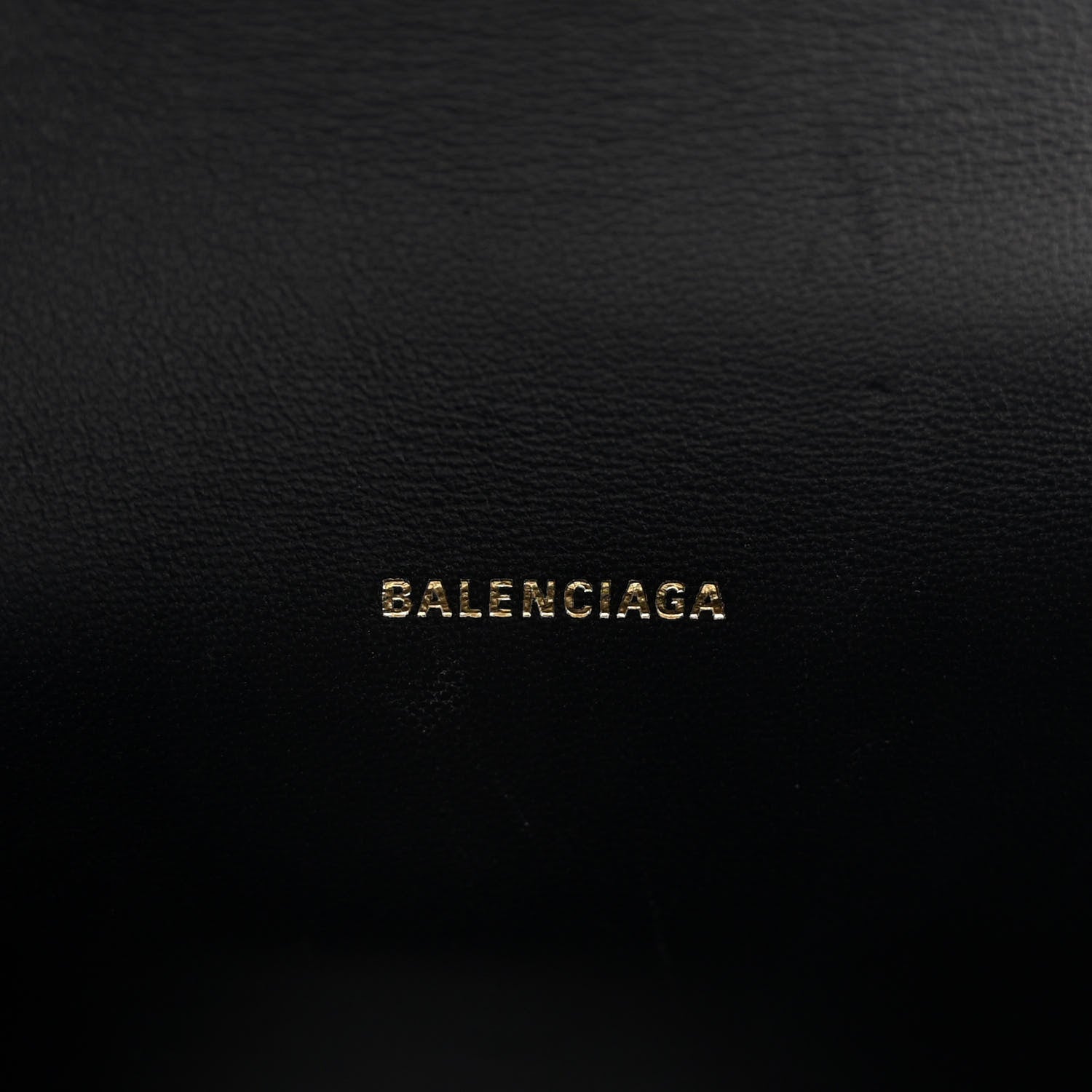 Balenciaga Shiny Box Calfskin Hourglass Top Handle Bag XS Black 6 of 9