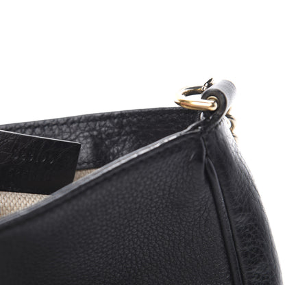 Gucci Pebbled Calfskin Small Soho Flap Crossbody Black 9 of 10