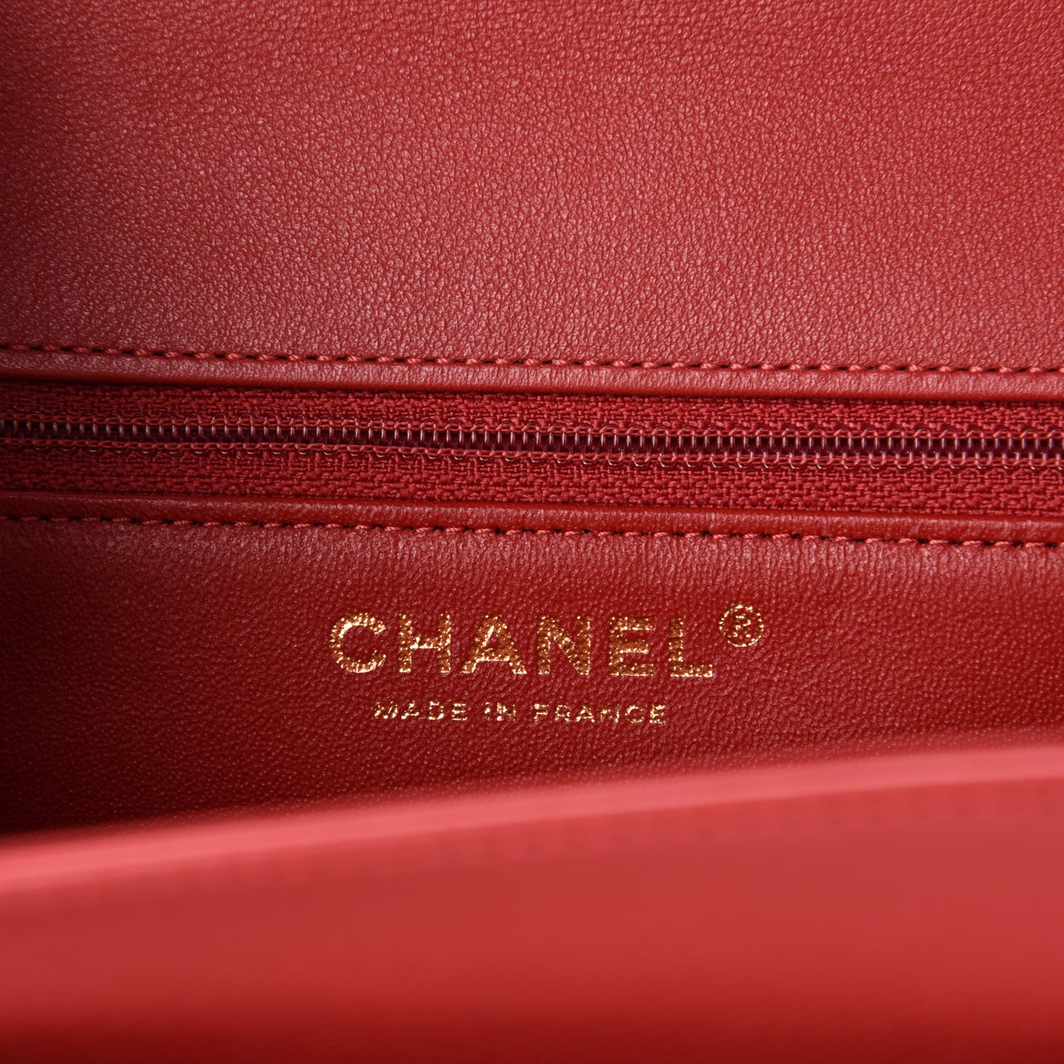 Chanel Calfskin Quilted Chevron In The City Bag Red 8 of 11