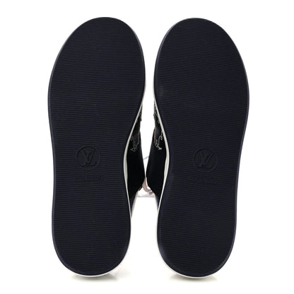 Louis Vuitton Canvas Monogram Lous Open Back Sneaker 38 Navy Blue 6 of 12
