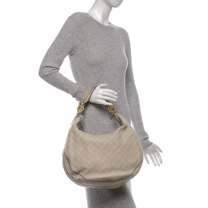 Gucci Guccissima Large GG Twins Hobo Off White 2 of 10
