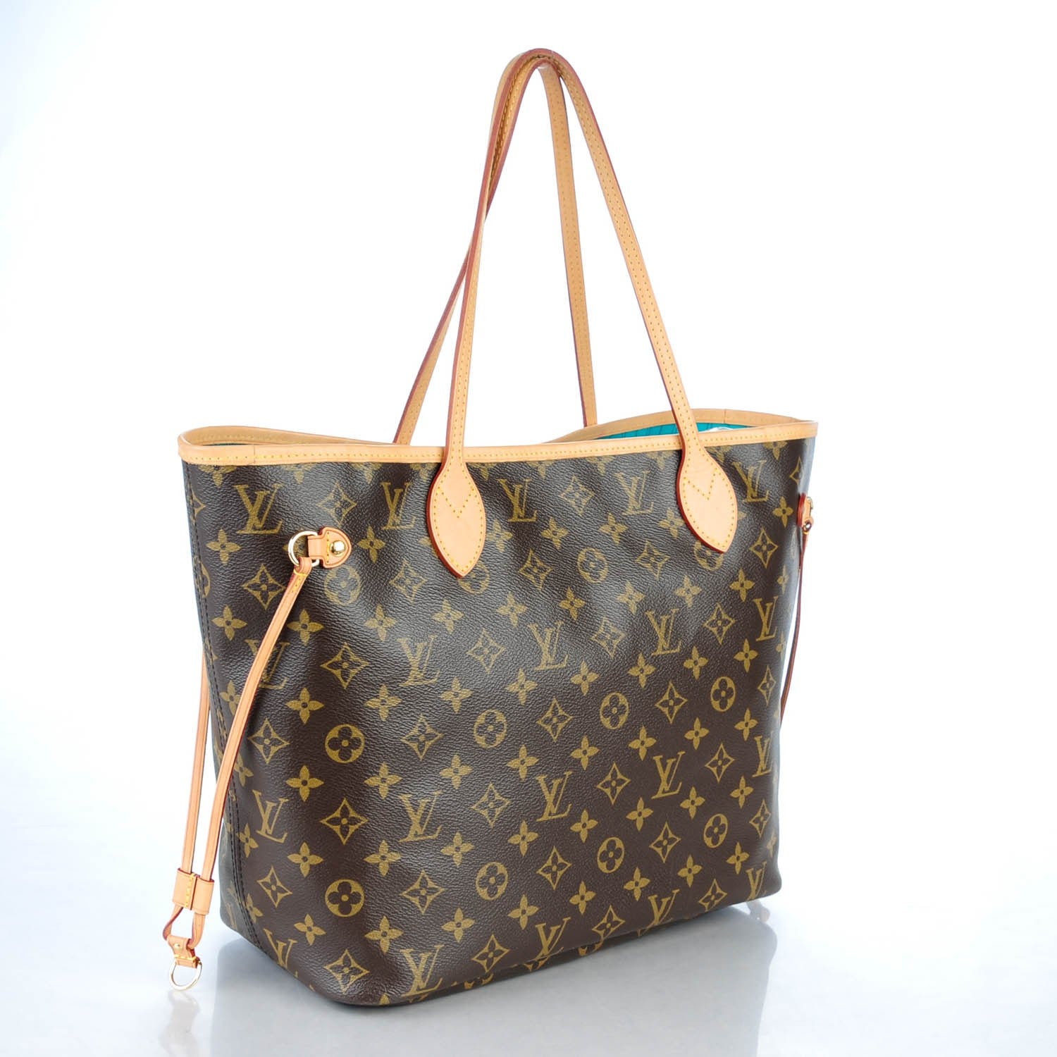 Louis Vuitton Monogram V Neverfull MM Turquoise 4 of 9