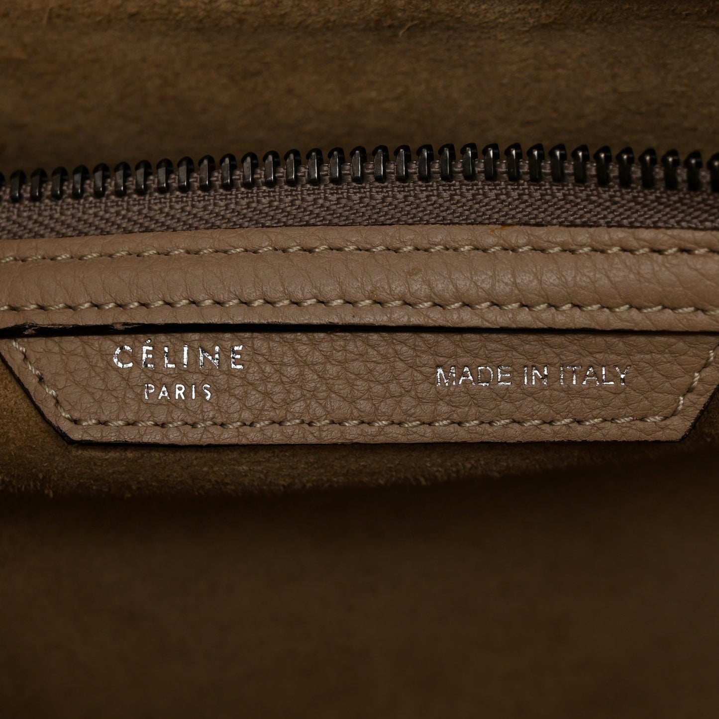 Drummed Calfskin Mini Luggage Dune