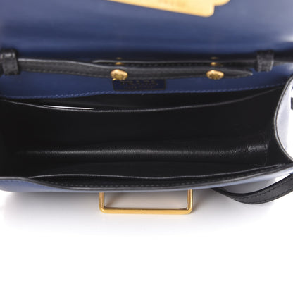 Prada City Calf Saffiano Astrology Cahier Bag Bluette Black 4 of 12