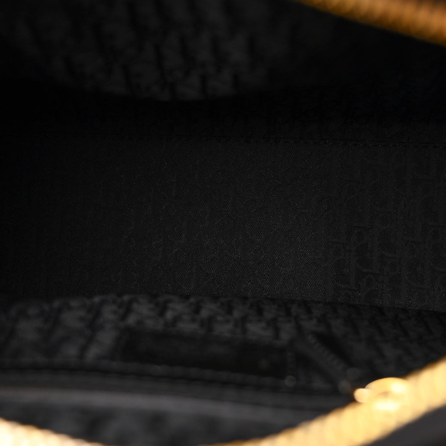 Patent Cannage Large Lady Dior Black